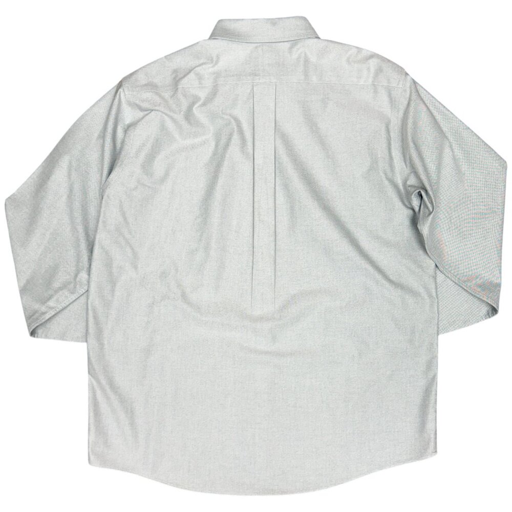 EUC Men's L.L. BEAN Wrinkle Resistant Long Sleeve Oxford Sage | Size 16.5-35 - Picture 3 of 6